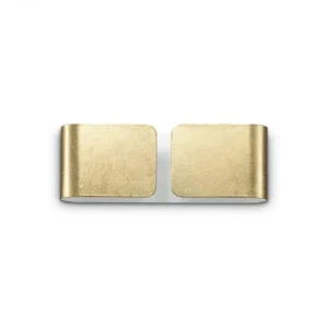 Nástěnné svítidlo Ideal Lux Clip AP2 mini oro 091129 zlaté 25cm - IDEALLUX Výhodná Nabídka