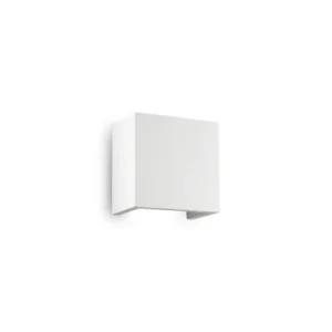 Nástěnné svítidlo Ideal Lux Flash Gesso AP1 small 214672 1x40W hranaté 12,5cm - IDEALLUX Nová Kolekce