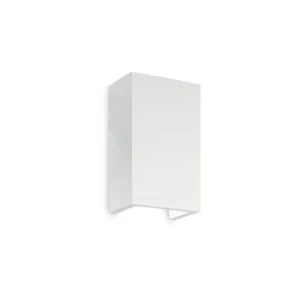 Hit Sezóny Nástěnné svítidlo Ideal Lux Flash Gesso AP1 high 214689 1x40W hranaté 18cm - IDEALLUX