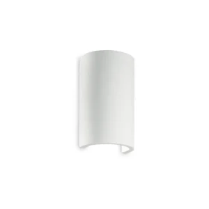 Nástěnné svítidlo Ideal Lux Flash Gesso AP1 round 214696 1x40W kulaté - IDEALLUX Speciální Cena