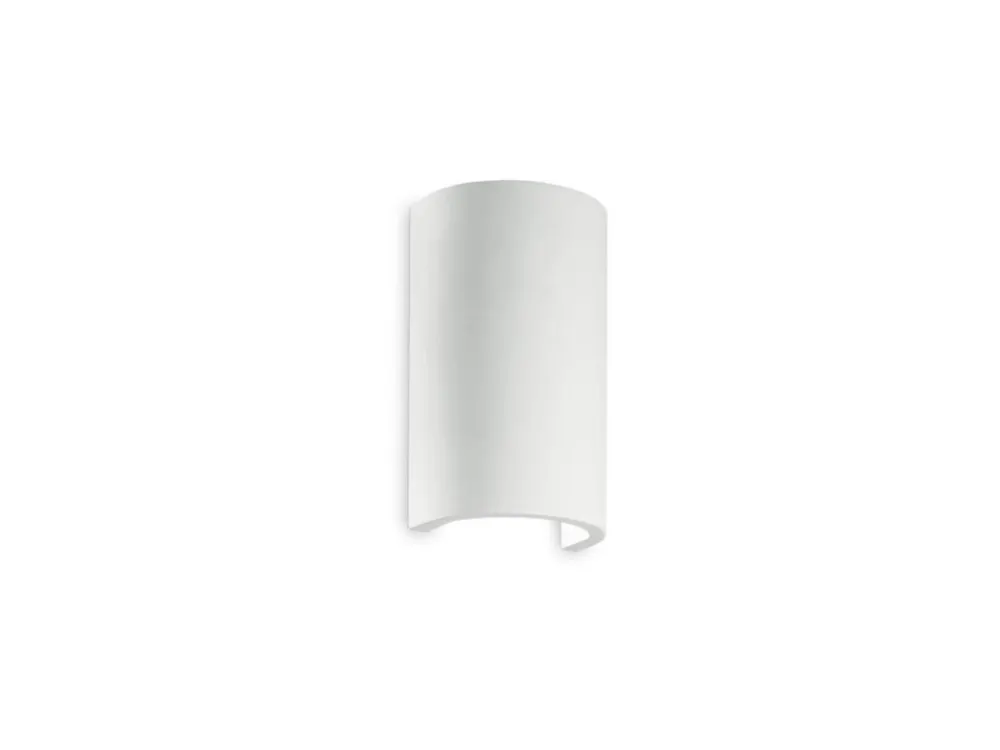 Nástěnné svítidlo Ideal Lux Flash Gesso AP1 round 214696 1x40W kulaté - IDEALLUX Speciální Cena
