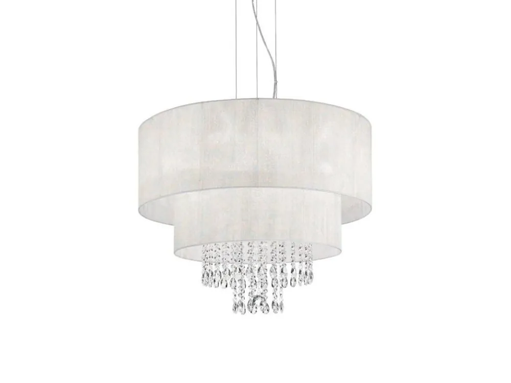 Víkendová Akce Závěsné svítidlo Ideal Lux Opera SP6 bianco 068299 bílé 71cm - IDEALLUX