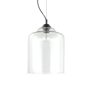 Cenový Hit Závěsné svítidlo Ideal Lux Bistro‘ SP1 square transparente 112305 čiré 24cm - IDEALLUX