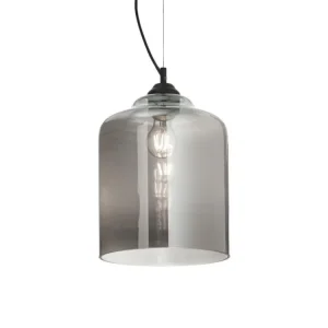 Hit Sezóny Závěsné svítidlo Ideal Lux Bistro‘ SP1 square fume‘ 112312 šedé 24cm - IDEALLUX