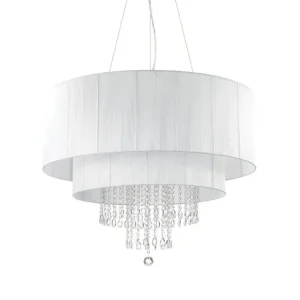 Vrácení Zdarma Závěsné svítidlo Ideal Lux Opera SP10 bianco 165011 bílé 90cm - IDEALLUX