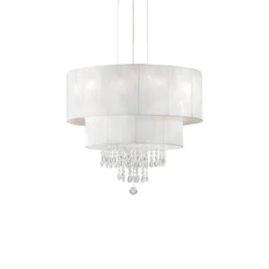 Vysoce Kvalitní Závěsné svítidlo Ideal Lux Opera SP4 bianco 182179 bílé 50cm - IDEALLUX
