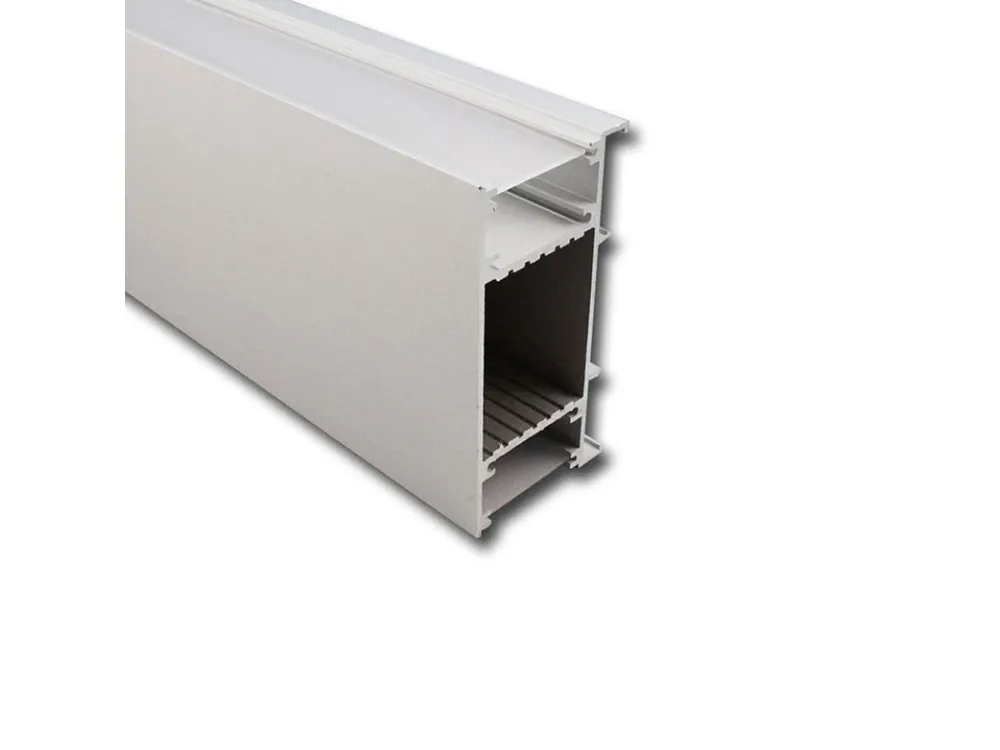 Top Prodej Nástěnný hliníkový profil NB, 42x85 mm, včetně mléčného difuzoru, 1 m