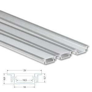 Vestavný hliníkový profil VB, 23x7mm, vč. čirého difuzoru, 1m Poslední Šance