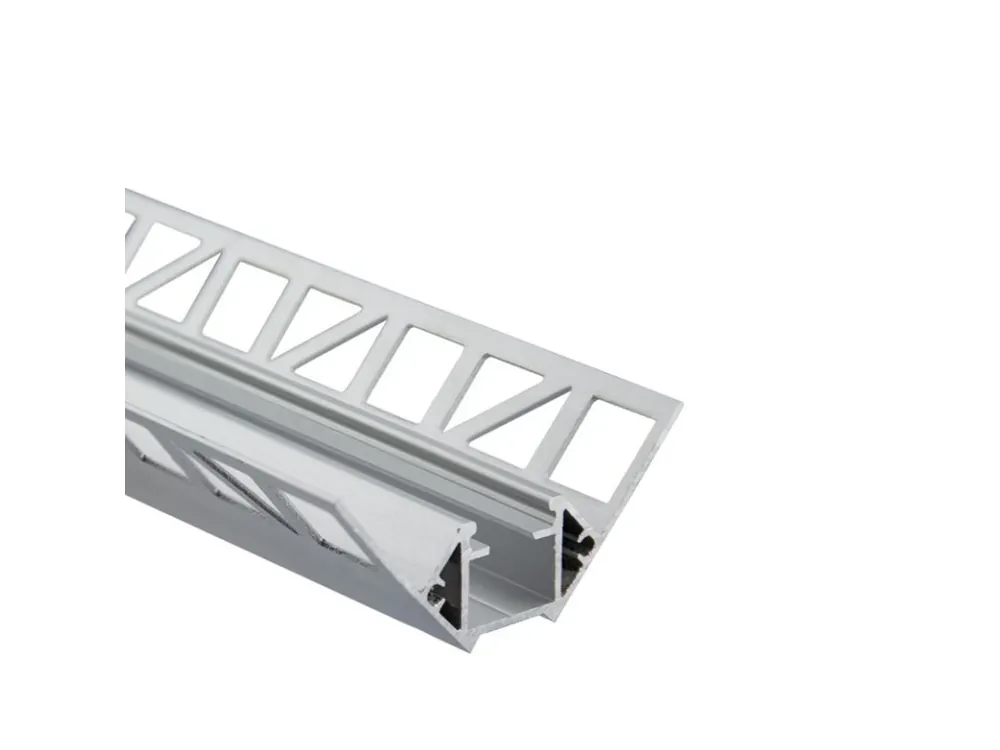Výprodej Hliníkový profil pro obklady a dlažbu DF 61x24 mm včetně mléčného difuzoru 1 m