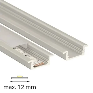 Vestavný hliníkový profil VO, 23x8mm, včetně matného difuzoru, 300cm Časově Omezené