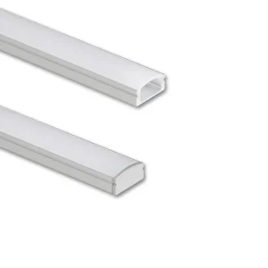 Výprodej Přisazený hliníkový profil PH2 17x7mm včetně čirého difuzoru 300cm