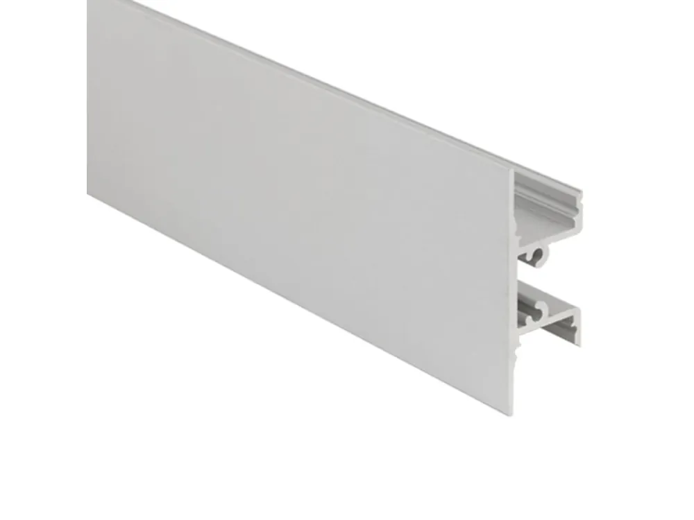Horká Nabídka Nástěnný hliníkový profil NS, 18x49 mm, včetně čirého difuzoru, 200cm