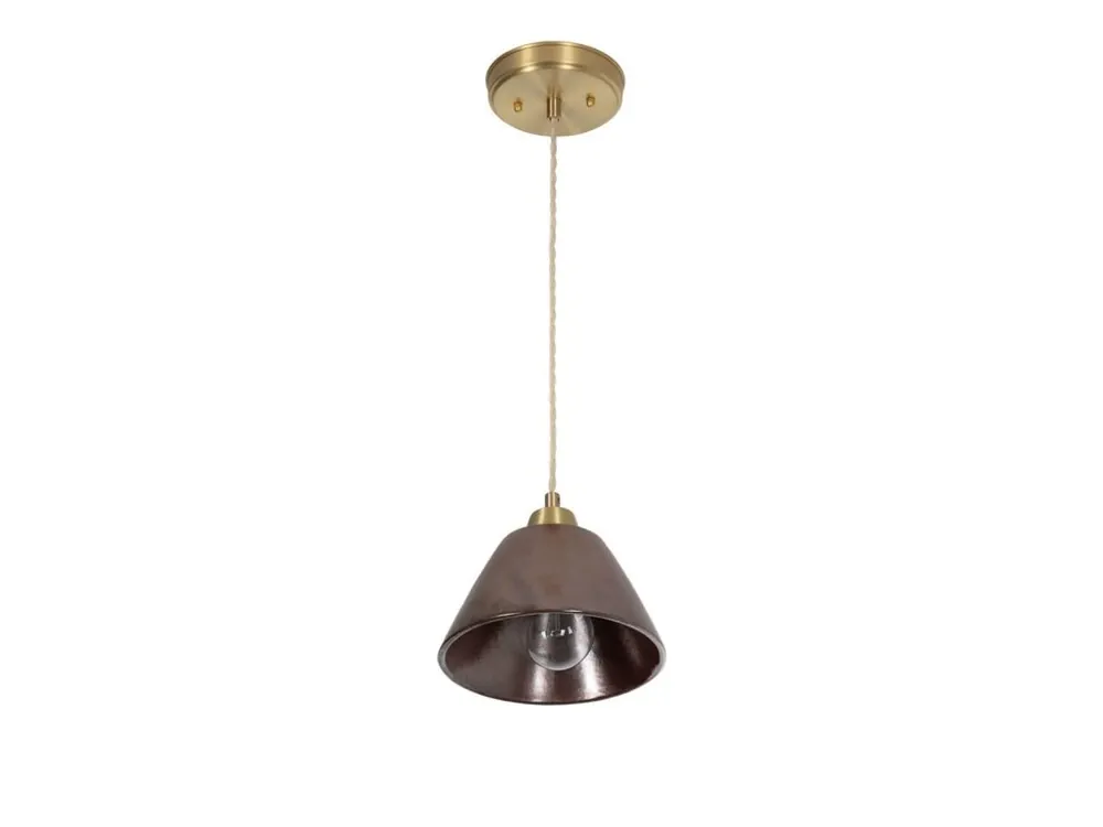 Keramický lustr nad stůl MILA Copper/měděná barva/mosaz Originální