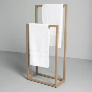 Stojan na ručníky do koupelny KS-63 béžový 85x40x20 cm Oblíbený