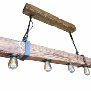 Lustr z trámu WOOD 120 cm 4xE27 Výprodej