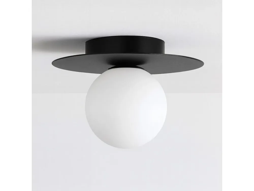 Černé stropní svítidlo koule ROBIN K-5437 1×G9 Nová Kolekce