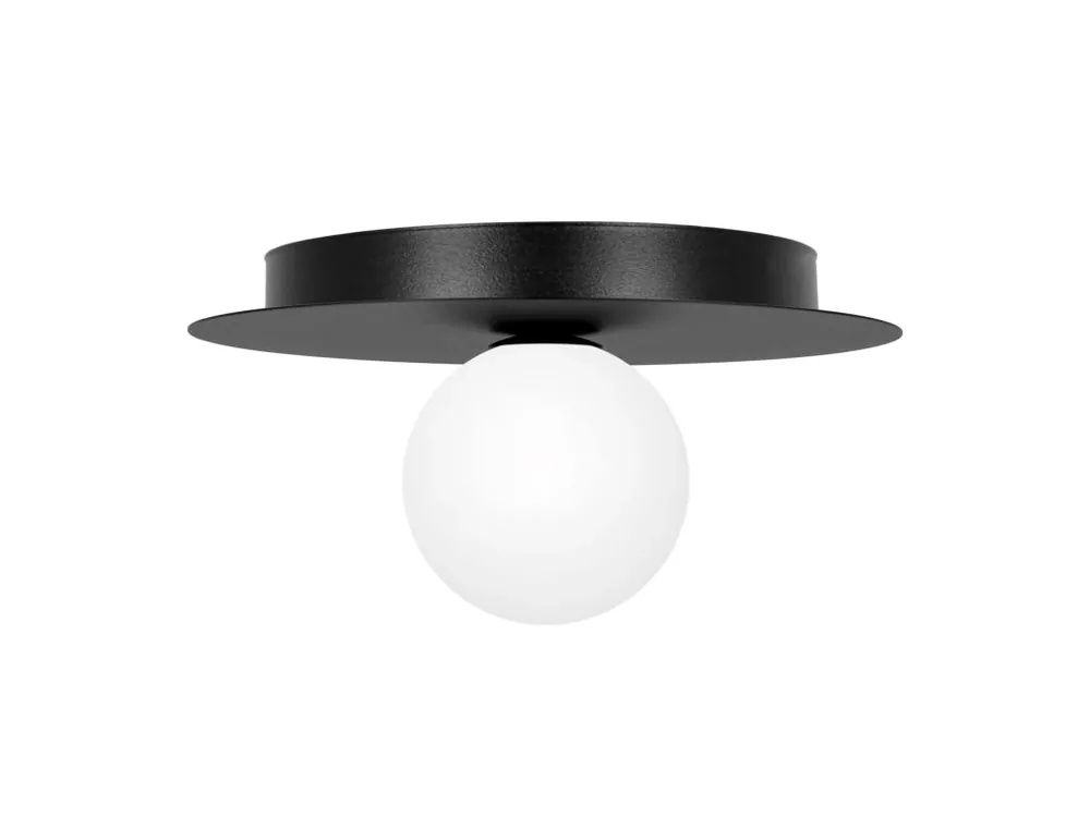 Černé stropní svítidlo koule ROBIN K-5438 1×G9 Časově Omezené