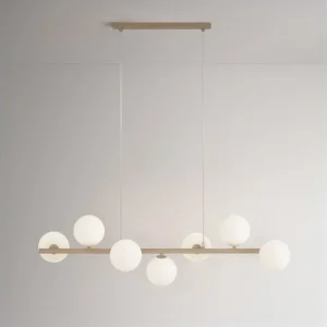 Sezónní Sleva Lustr do obýváku ARDI béžová barva K-5842 7×G9/91 cm