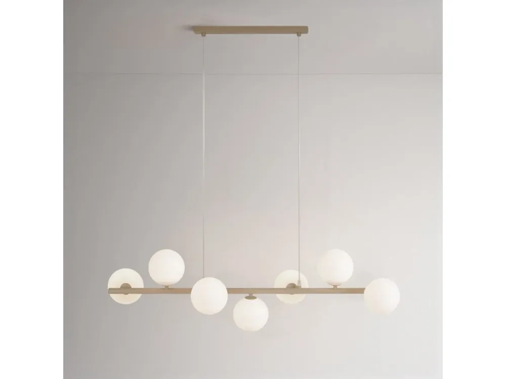 Sezónní Sleva Lustr do obýváku ARDI béžová barva K-5842 7×G9/91 cm