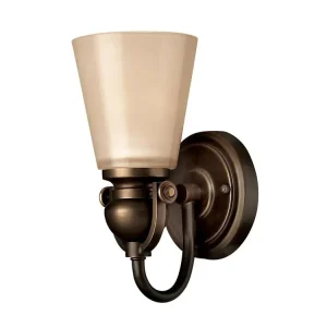 Sleva Elstead MAYFLOWER nástěnné světlo/rustikální bronz 1xE27