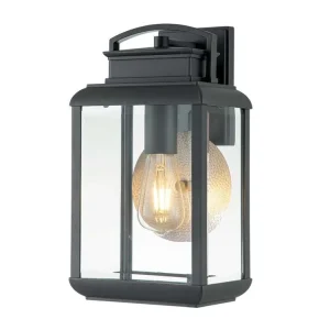Venkovní nástěnná lampa Elstead BYRON M šedá barva IP44/1×E27/37 cm Výhodná Nabídka