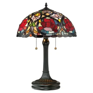 Secesní stolní lampa Tiffany LARISSA 58 cm/2×E27 Přímo Od Výrobce