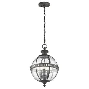 Originální Venkovní závěsné svítidlo Elstead HALLERON 8M/3×E14/IP44