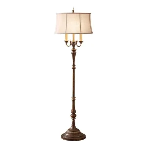 Jen Po Omezenou Doba Stojací retro lampa Elstead GIBSON FL 4xE27 168 cm