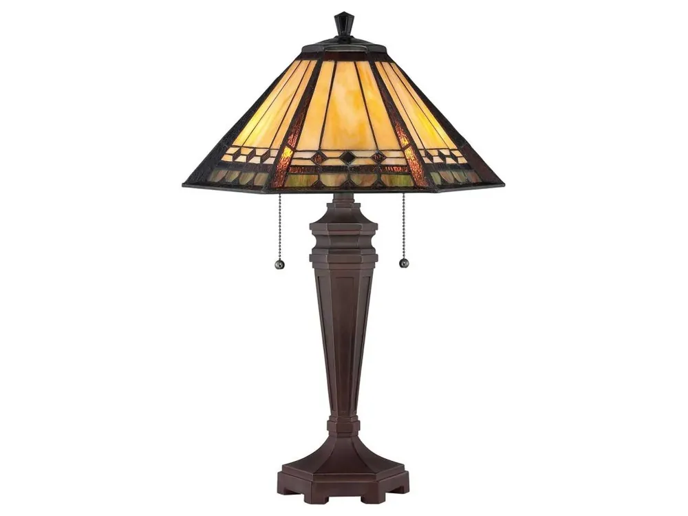 Elstead ARDEN-TL vitrážová lampa 60 cm 2x60W Nová Kolekce