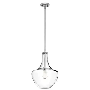 Autentický Světlo nad stůl Elstead EVERLY M chrom 1xE27 60W 35 cm