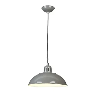 Elstead FRANKLIN lustr nad stůl 1xE27 šedá barva 30 cm Nejprodávanější