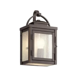 Venkovní lucerna Elstead CARLSON S IP44 1xE27 hnědá barva 28 cm Sleva
