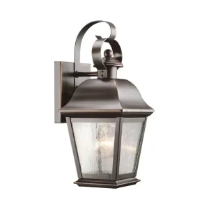 Přímo Od Výrobce Venkovní vintage lucerna Elstead MOUNT VERNON S 32 cm starý bronz IP44 1xE27