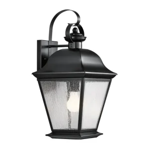 Přímo Od Výrobce Venkovní nástěnná lucerna Elstead MOUNT VERNON L 50 cm černá barva IP44 1xE27
