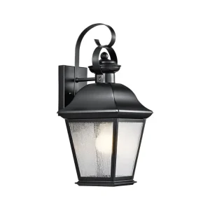 Super Cena Venkovní lucerna na stěnu Elstead MOUNT VERNON M 43 cm černá barva IP44 1xE27