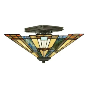 Vitážové stropní svítidlo Elstead INGLENOOK-SF 2xE27 36 cm Tovární Cena