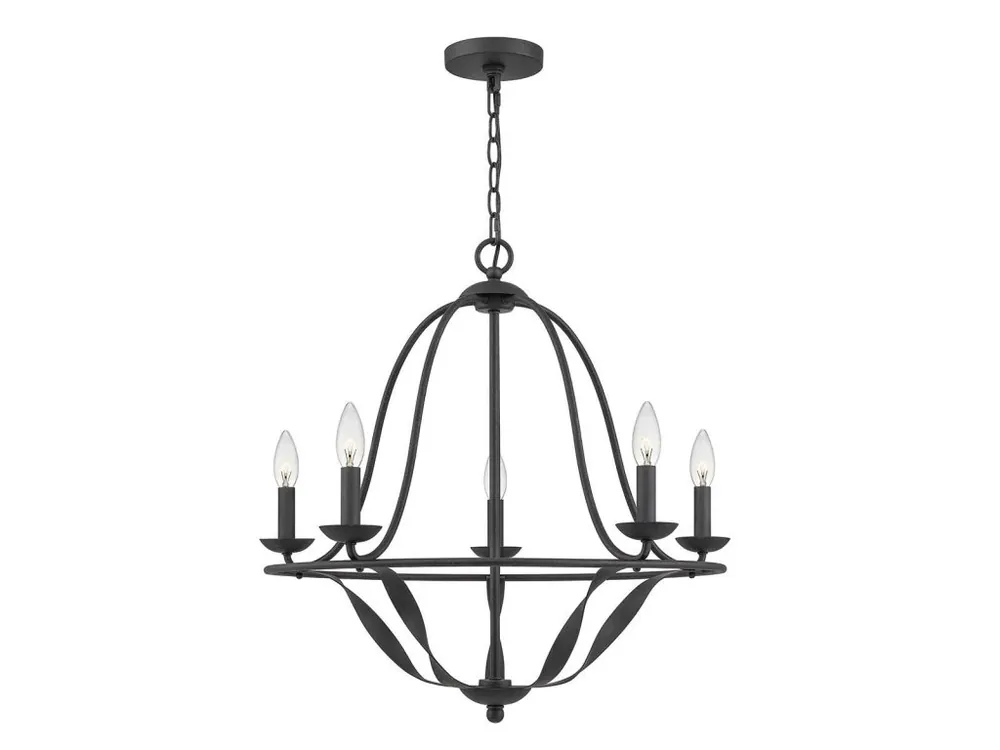 Elstead BRADBURY pětiramenný lustr 64 cm šedý 5xE14 Rychlé Dodání