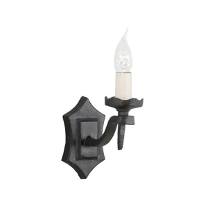 Ověřený Elstead Rectory RY1B-BLACK kovaná nástěnná lampa 1xE14 černá