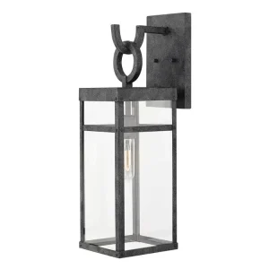 Velká venkovní lucerna Elstead PORTER L 56 cm zvětralý zinek Must-Have