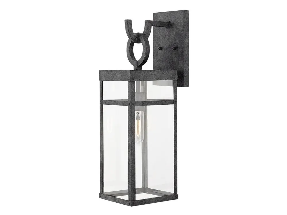 Velká venkovní lucerna Elstead PORTER L 56 cm zvětralý zinek Must-Have