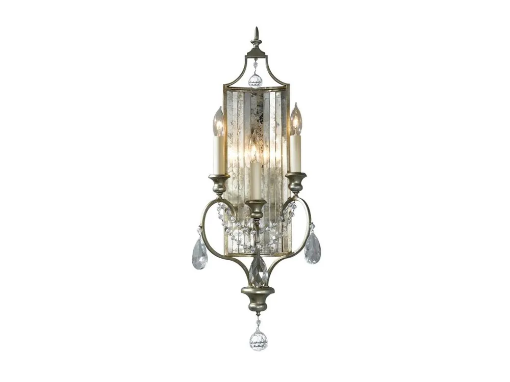 Elstead GIANNA rustikální nástěnné světlo 69 cm 3x E14 vintage patina Nízká Cena