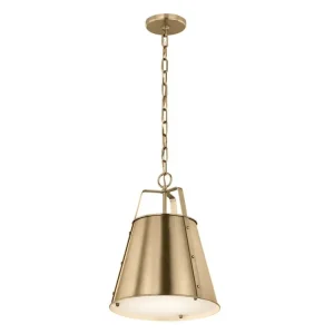 Elstead ETCHER vintage lustr 33 cm šampaňský bronz 1x E27 Přímo Od Výrobce