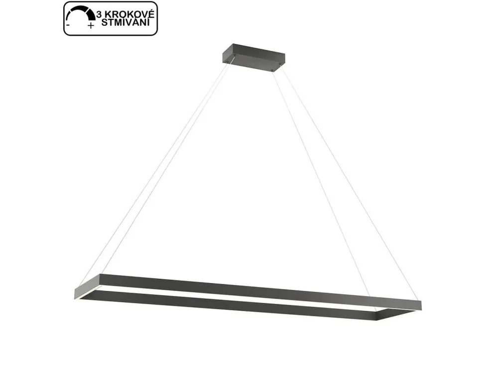 Horká Nabídka Závěsné hranaté LED světlo Redo FEBE 01-2927/ LED 50W/barva světla 3000K