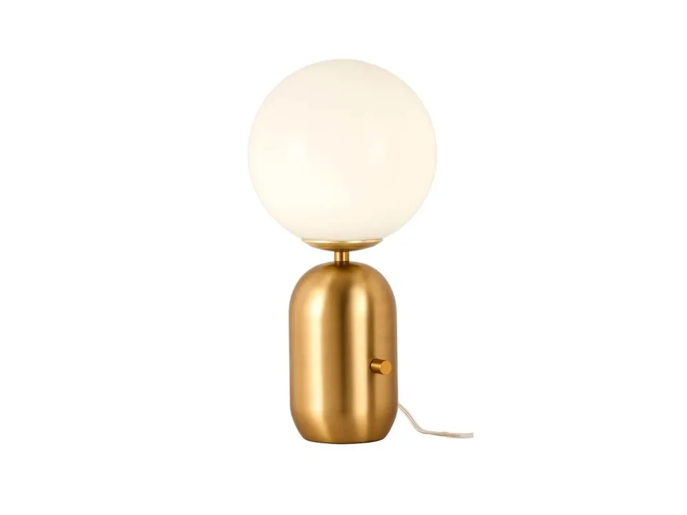 Art Deco zlatá stolní lampa do ložnice HELIOS 35 cm Pouze Dnes