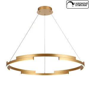 Akční Cena Zlatý LED lustr na lanku Redo 01-3175 Castle/ průměr 80 cm
