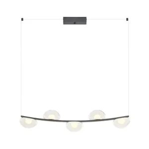 Černý LED lustr nad stůl Redo SINCLAIR 01-3244 Must-Have