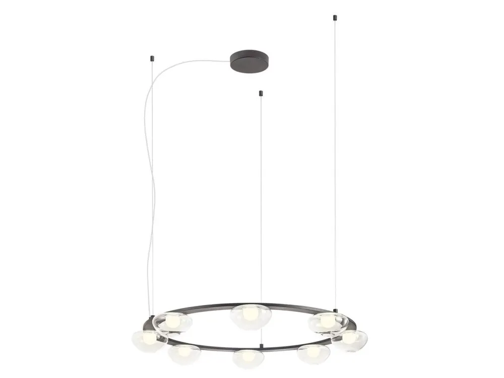 Černý LED lustr nad stůl Redo SINCLAIR 01-3250/80 cm Nejlepší Cena