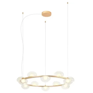 Designové LED zlaté světlo Redo SINCLAIR 01-3251/Ø 80 cm Výhodná Nabídka