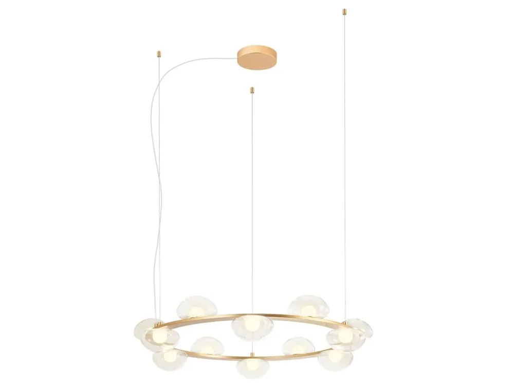 Designové LED zlaté světlo Redo SINCLAIR 01-3251/Ø 80 cm Výhodná Nabídka