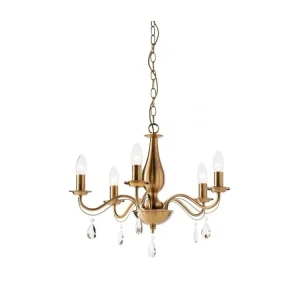 Lustr z antické mosazi FABIOLA 02-712 Top Prodej